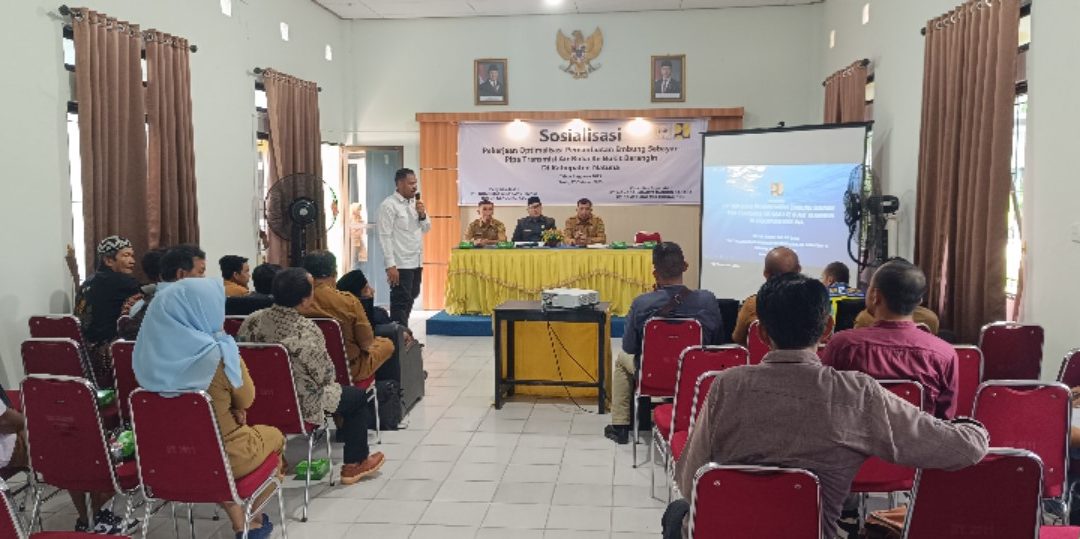 Sosialiasi Optimasliasi Pemanfaatan Embung Sebayar Pipa Transmisi Air Baku Ke Bukit Berangin Kabupaten Natuna